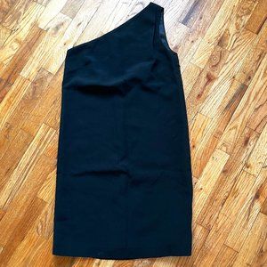 Black One Shoulder Cocktail Dress, Massimo Dutti